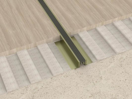 2.5cm Alüminyum Hareket Derz Ev Dekoratif Metal Kenar Döşeme Profili