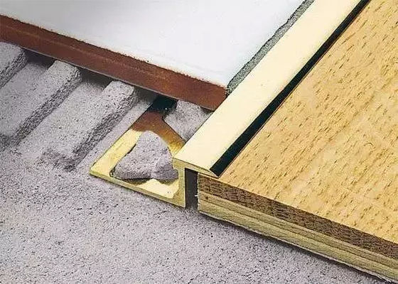 Alüminyum Alaşımlı Profil Fayans Kenar Trim Alüminyum için 2.5m Metal Fayans Kenar Trimi