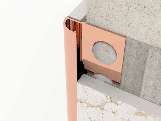 TUV Fırçalanmış Paslanmaz Çelik Karo Döşeme 10mm Parlak Bitirme Metal Şerit Kapatma