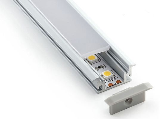 Şerit Işıklar İçin 10mm Alüminyum LED Profiller Buzlu Kapaklı İç Aydınlatma