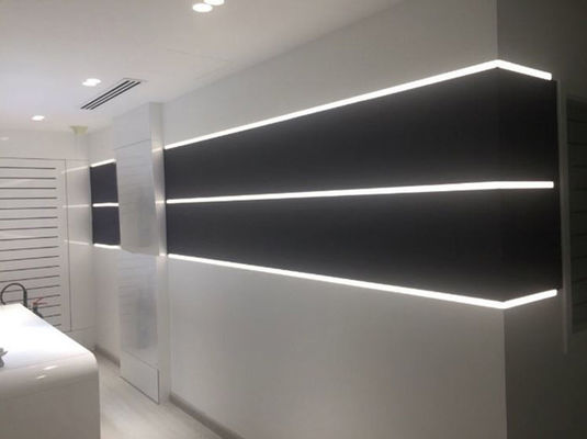Mobilya Cam Dolabı için Cilalı 2m Alüminyum LED Profiller
