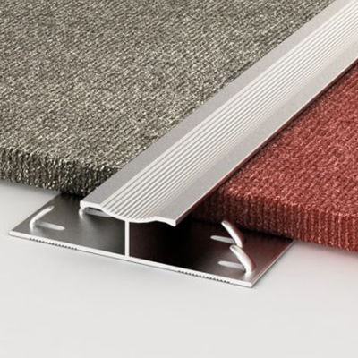 Alüminyum Metal Seramik Kenar Döşeme Karosu Halı Geçiş Şeritlerine 20mm