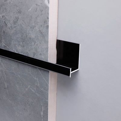 Cilalı H Şekli 20mm Alüminyum Karo Trim Çizgili Profil