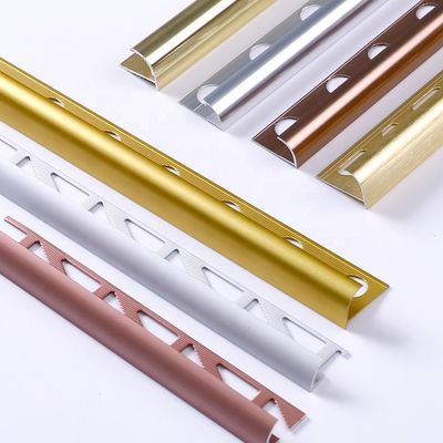 Seramik Karo 1.8m için SGS 10mm Eloksallı Metal Kenar Trimi