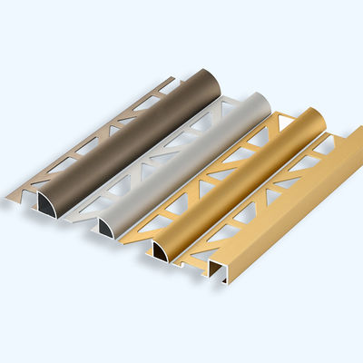 Fırça Altın 10mm Krom Yuvarlak Kenar Çini Döşeme Dekorasyonu