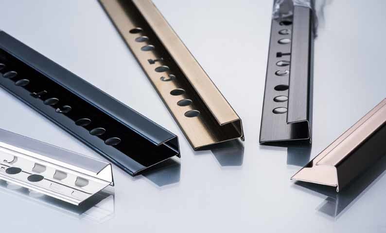 İç Köşe Paslanmaz Çelik Metal Bullnose Bordür Kenar Trimi 2.5m