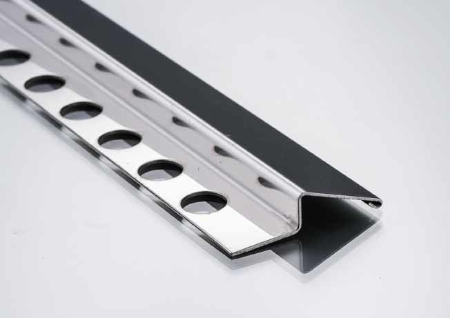 İç Köşe Paslanmaz Çelik Metal Bullnose Bordür Kenar Trimi 2.5m