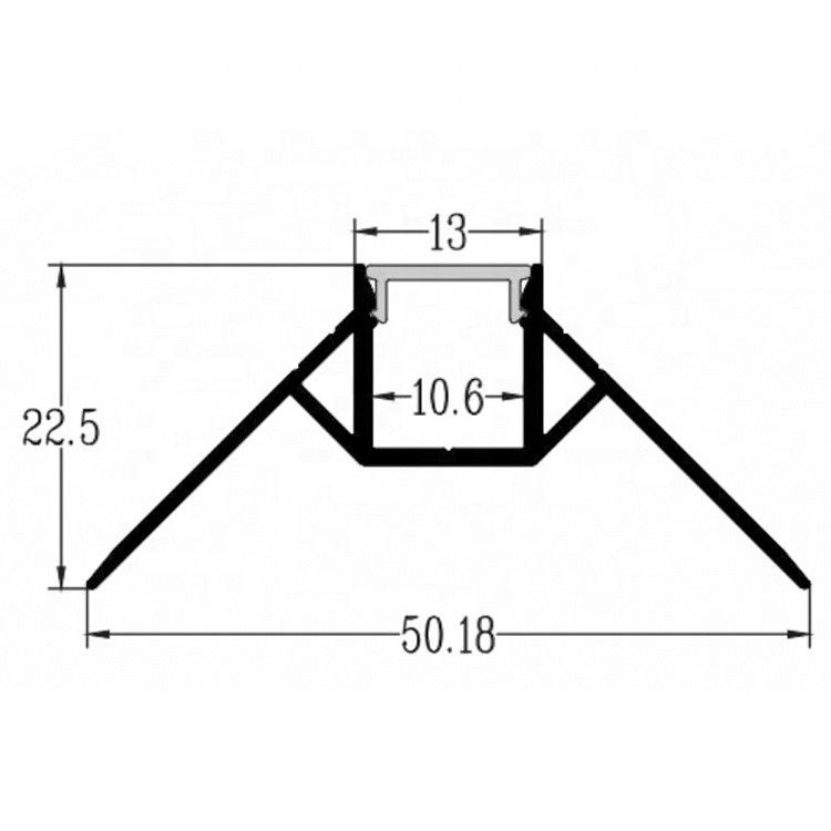 Elektroforez Alüminyum LED Profiller
