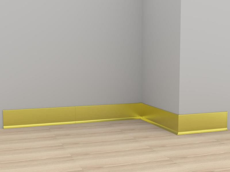 0.8mm Alüminyum Süpürgelik Tahtası Fırçalanmış Mutfak Dolabı Düz ​​Süpürgelik Tahtası