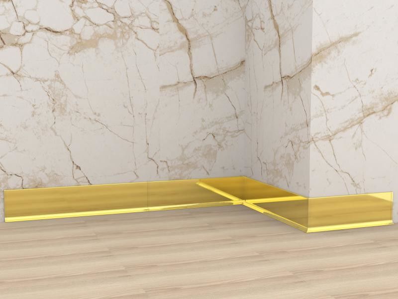 0.8mm Alüminyum Süpürgelik Tahtası Fırçalanmış Mutfak Dolabı Düz ​​Süpürgelik Tahtası