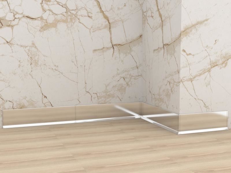 0.8mm Alüminyum Süpürgelik Tahtası Fırçalanmış Mutfak Dolabı Düz ​​Süpürgelik Tahtası