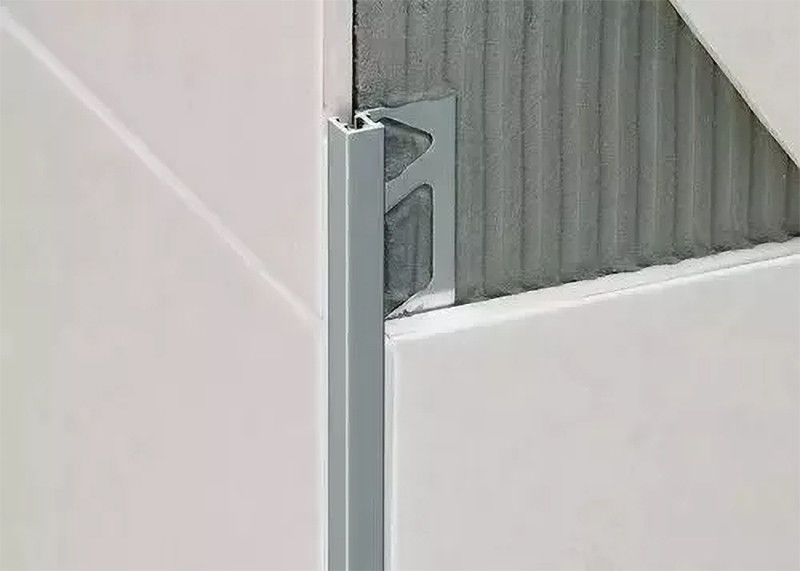 Alüminyum Alaşımlı Karo Kenar Döşeme Metal Kaplama şeritleri duvar karosu dekorasyonu