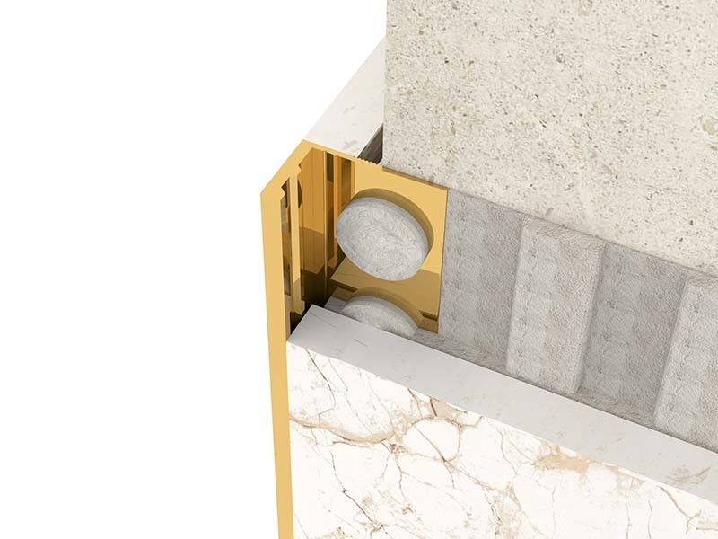 Parlak Metal Renkli Paslanmaz Çelik Karo Döşeme 8mm Kare Şekli