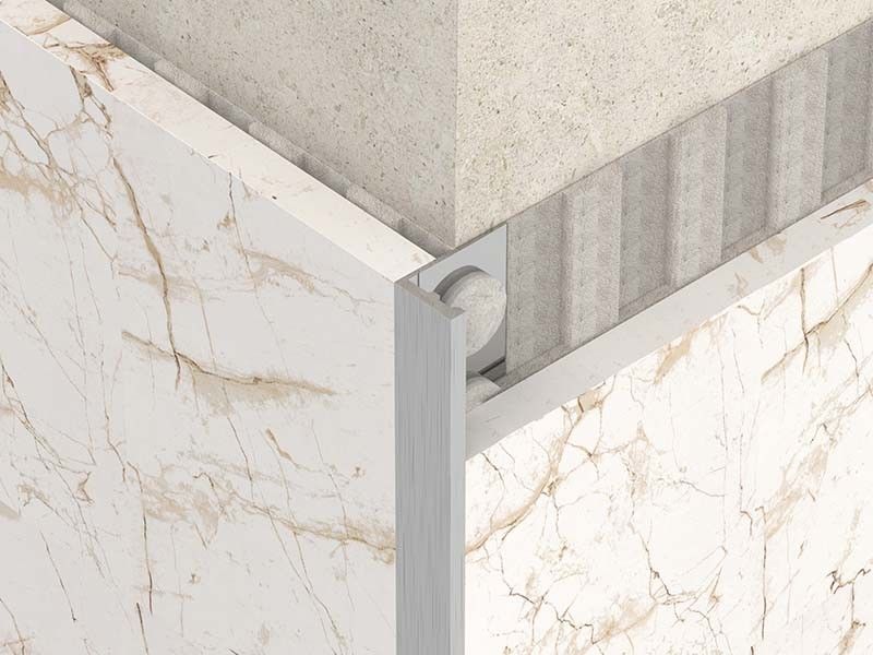 1.8m Fırçalanmış Paslanmaz Çelik Açılı Trim Metal Bullnose Bordür Kenar Trimi