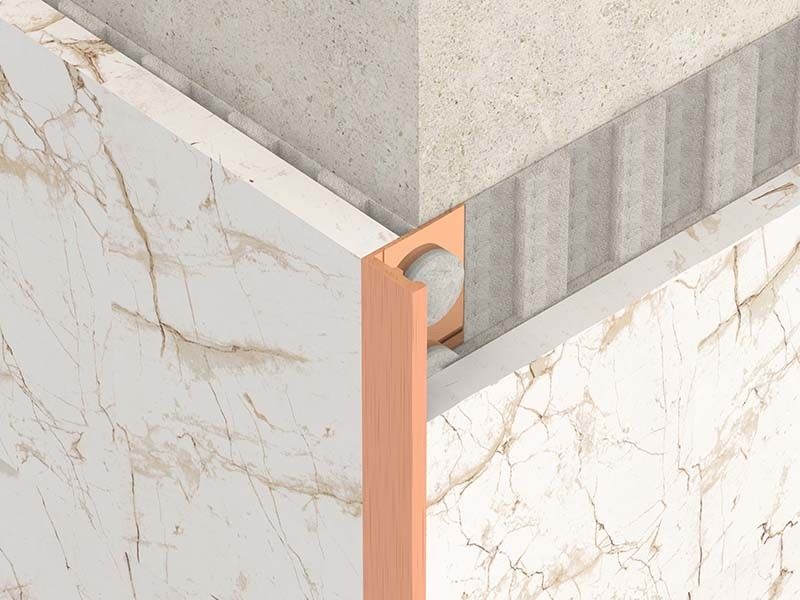 1.8m Fırçalanmış Paslanmaz Çelik Açılı Trim Metal Bullnose Bordür Kenar Trimi