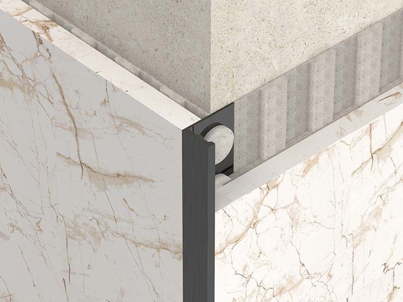 1.8m Fırçalanmış Paslanmaz Çelik Açılı Trim Metal Bullnose Bordür Kenar Trimi
