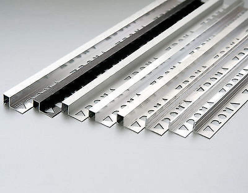 Çini Trim Alüminyum Köşe Geçiş Profili Listello Bordür Kenar Trimi