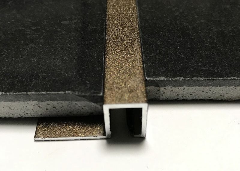 Çini Trim Alüminyum Köşe Geçiş Profili Listello Bordür Kenar Trimi