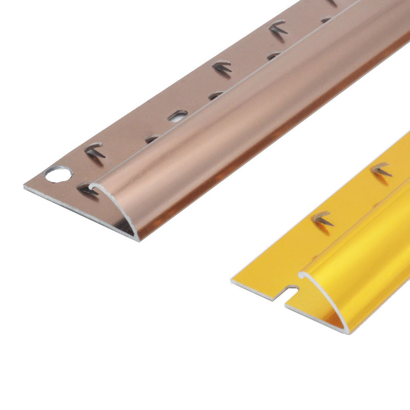 Alüminyum Metal Seramik Kenar Döşeme Karosu Halı Geçiş Şeritlerine 20mm