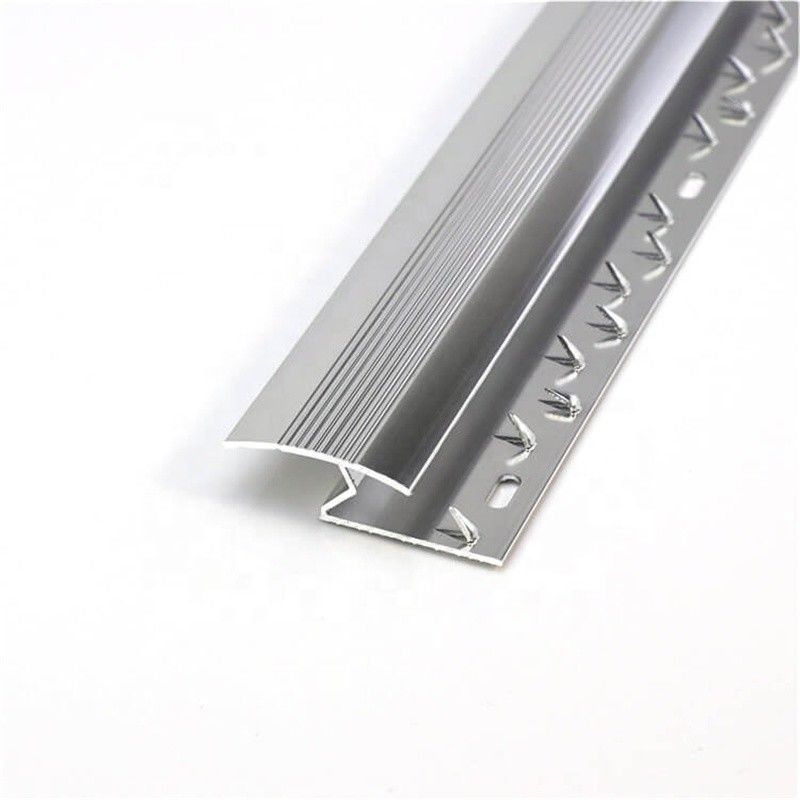 Gümüş Alüminyum Z Profili Alüminyum Halı Kenarı 15mm Halı Kenarı Kenarı
