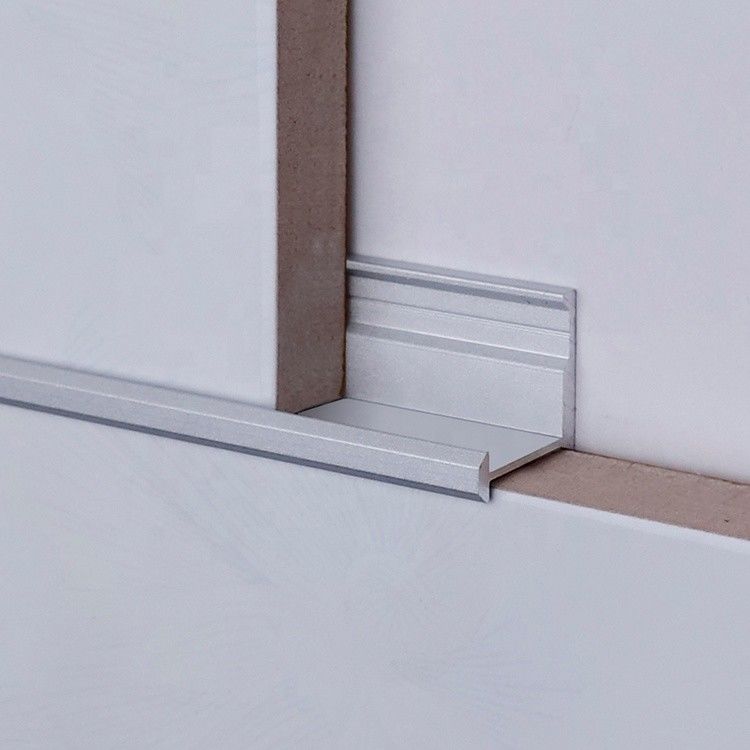 Cilalı H Şekli 20mm Alüminyum Karo Trim Çizgili Profil