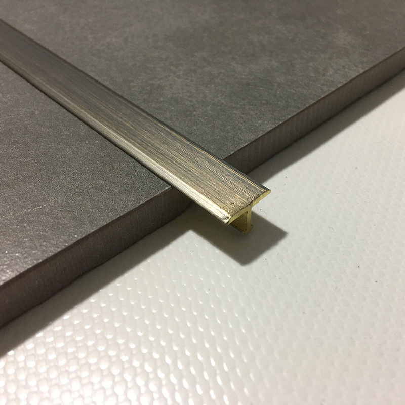 Pirinç Metal Geçiş Şeridi Pirinç Karo Döşeme 10mm Ayna Cilalı