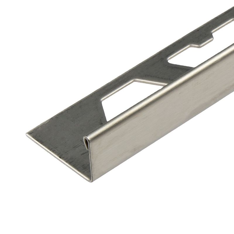 Kakma 0.6mm Paslanmaz Çelik Yuvarlak Kenar Karo Döşeme Döşeme Aksesuarları Süpürgelik Tahtası