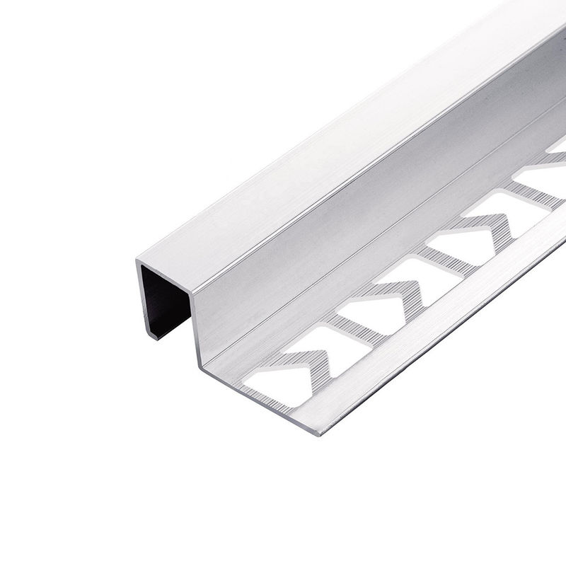 Kakma 0.6mm Paslanmaz Çelik Yuvarlak Kenar Karo Döşeme Döşeme Aksesuarları Süpürgelik Tahtası